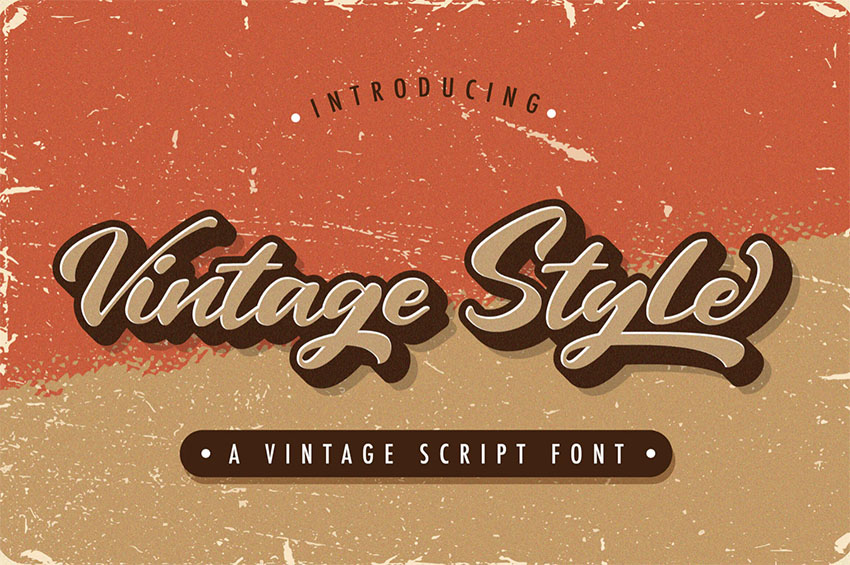 Vintage Style - 70s Cursive Font