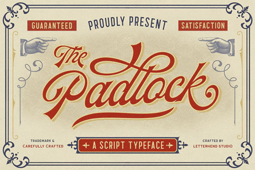 The Padlock - Retro Script Font