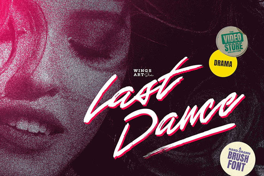 Last Dance - Retro 80s Movie Inspired Script Font