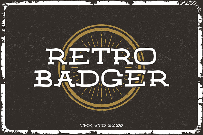 Retro Badger - Classic Western Font