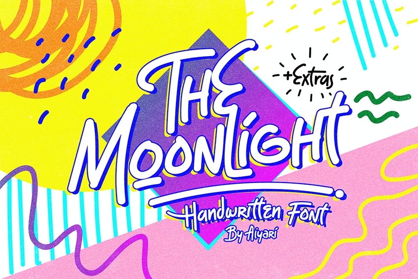 The Moonlight Retro Font