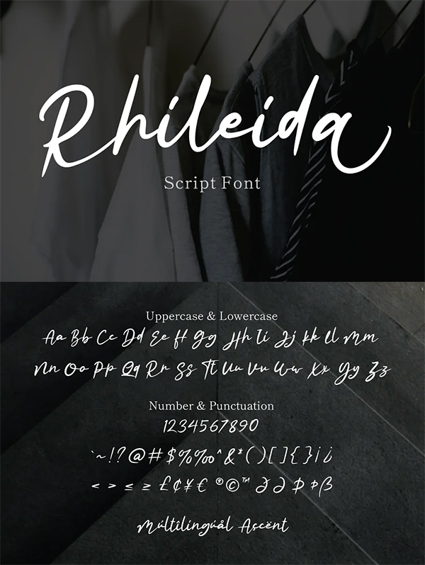 Rhiledia Script Font