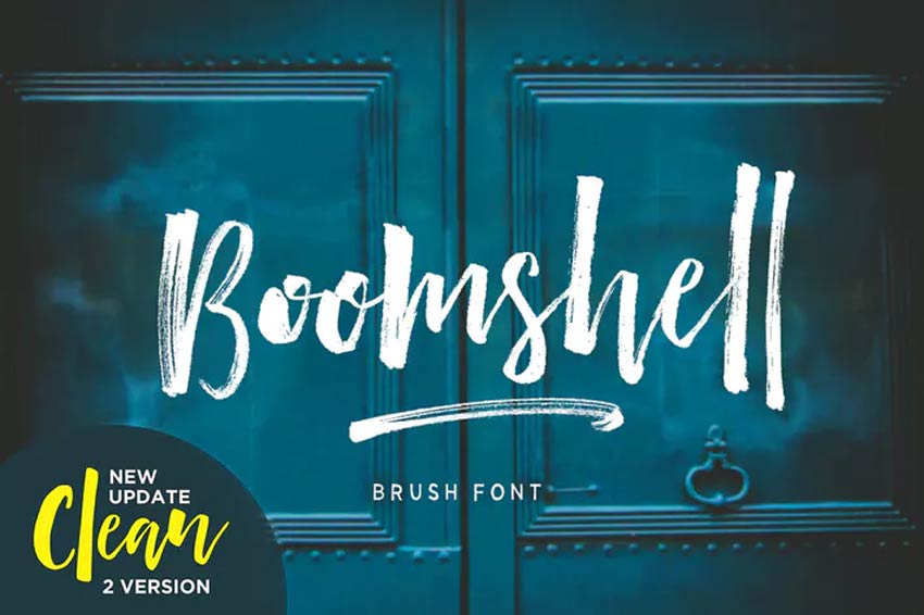 Boomshell Cursive Brush Font Download