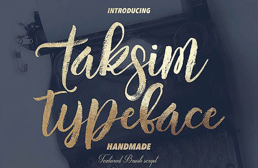 Taksim Brush Calligraphy Font 