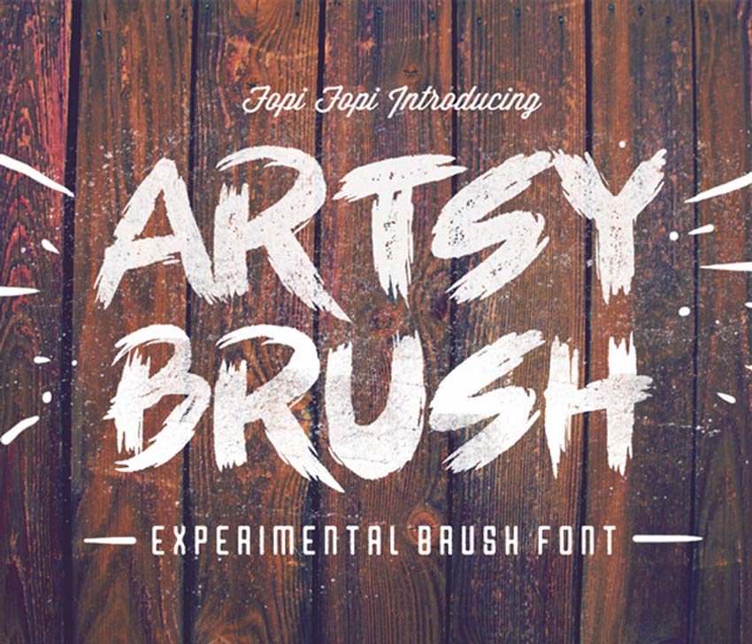 Artsy Trendy Brush Font 