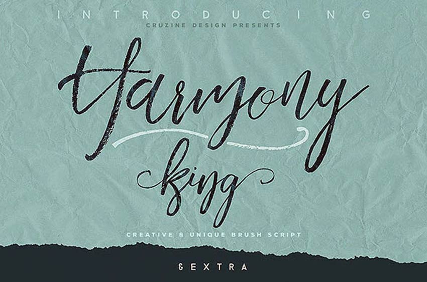 Harmony King - Brush Calligraphy Font 
