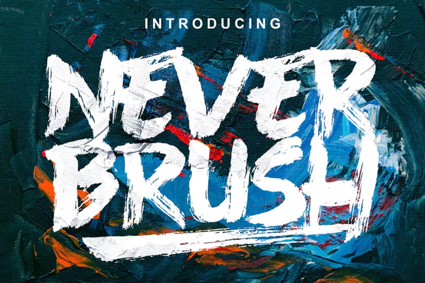 Never Brush Script Bold Font Download