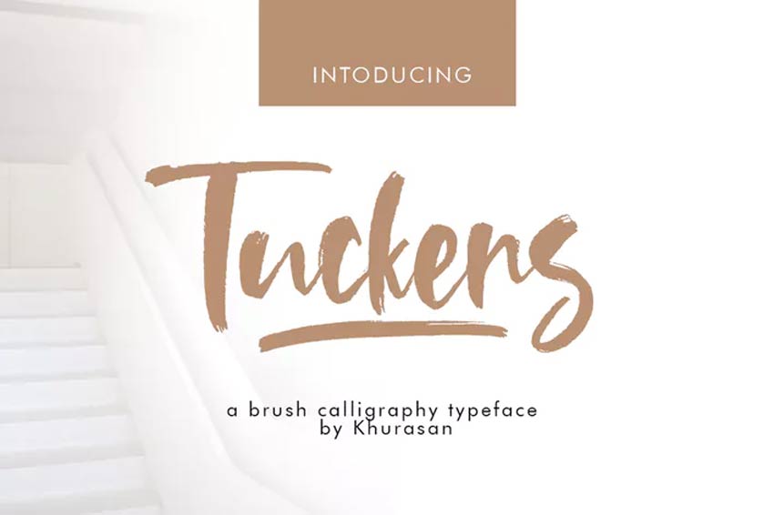 Tucker Dry Brush Font Alphabet