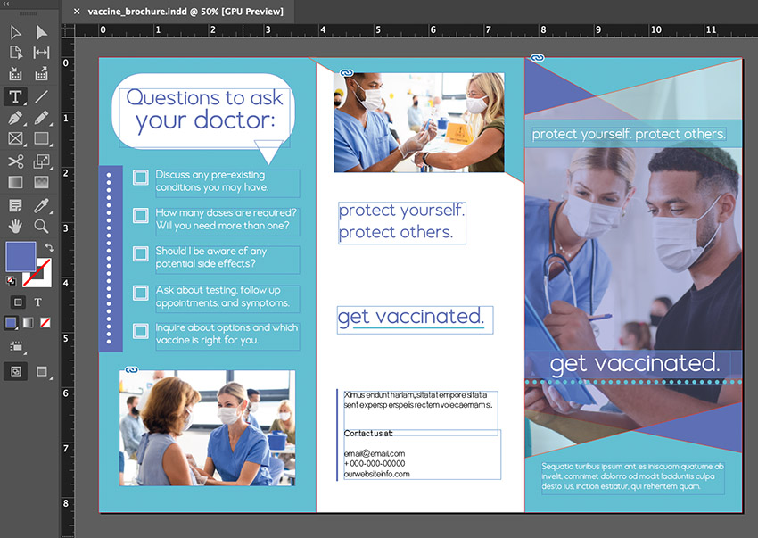 indesign brochure design