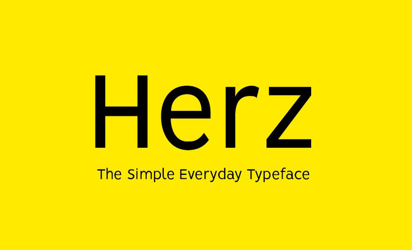 HERZ - Simple Sans Serif Typeface