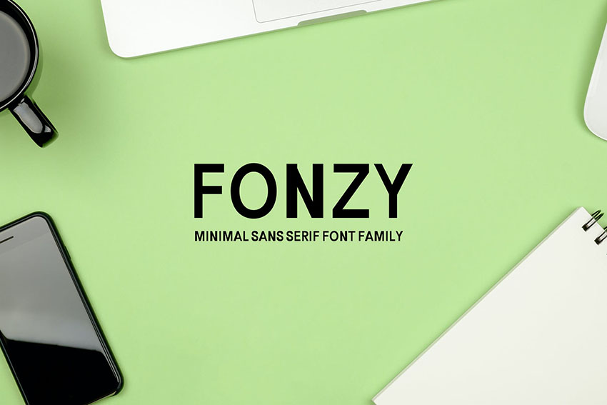 Fonzy Sans Serif Minimal Font Pack