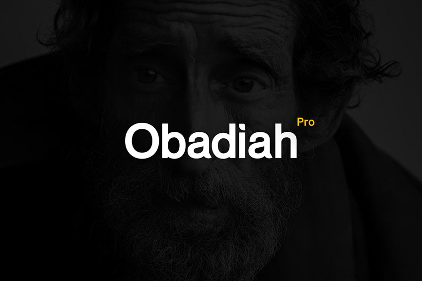 Obadiah pro - Modern Typeface + WebFont