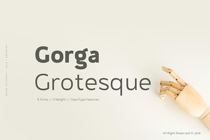 Gorga Grotesque Sans Serif Font