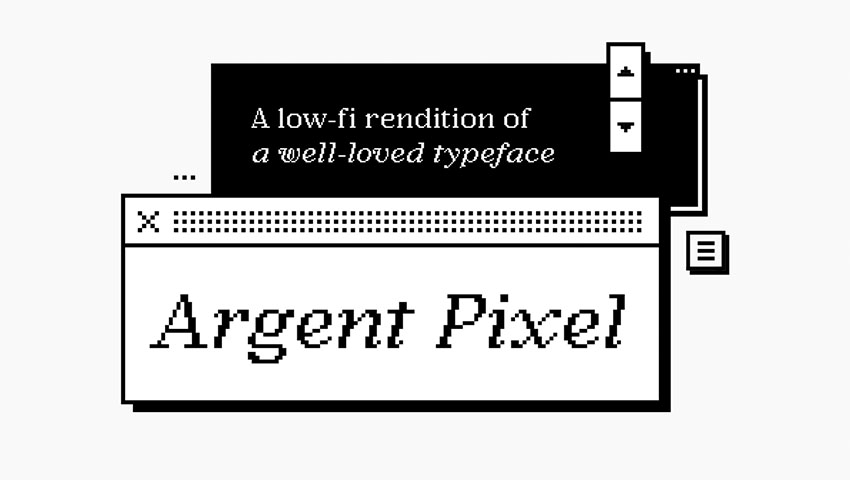 retro pixel font