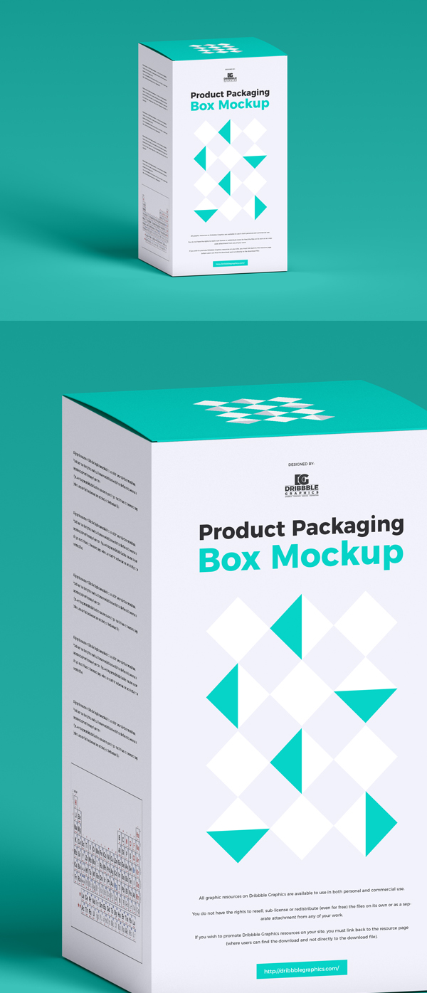 Free Product Packaging Box Mockup