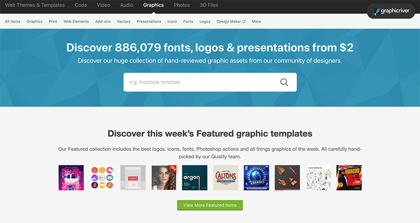 GraphicRiver Homepage