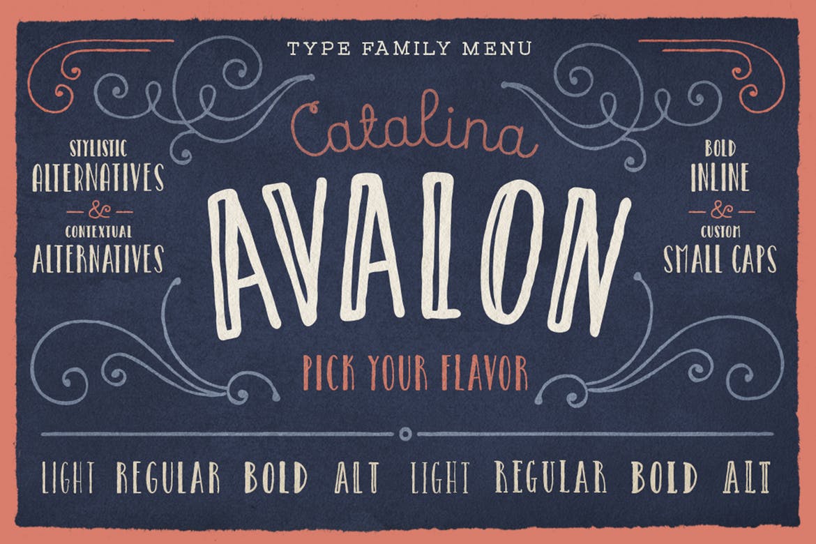 handwritten fonts catalina avalon