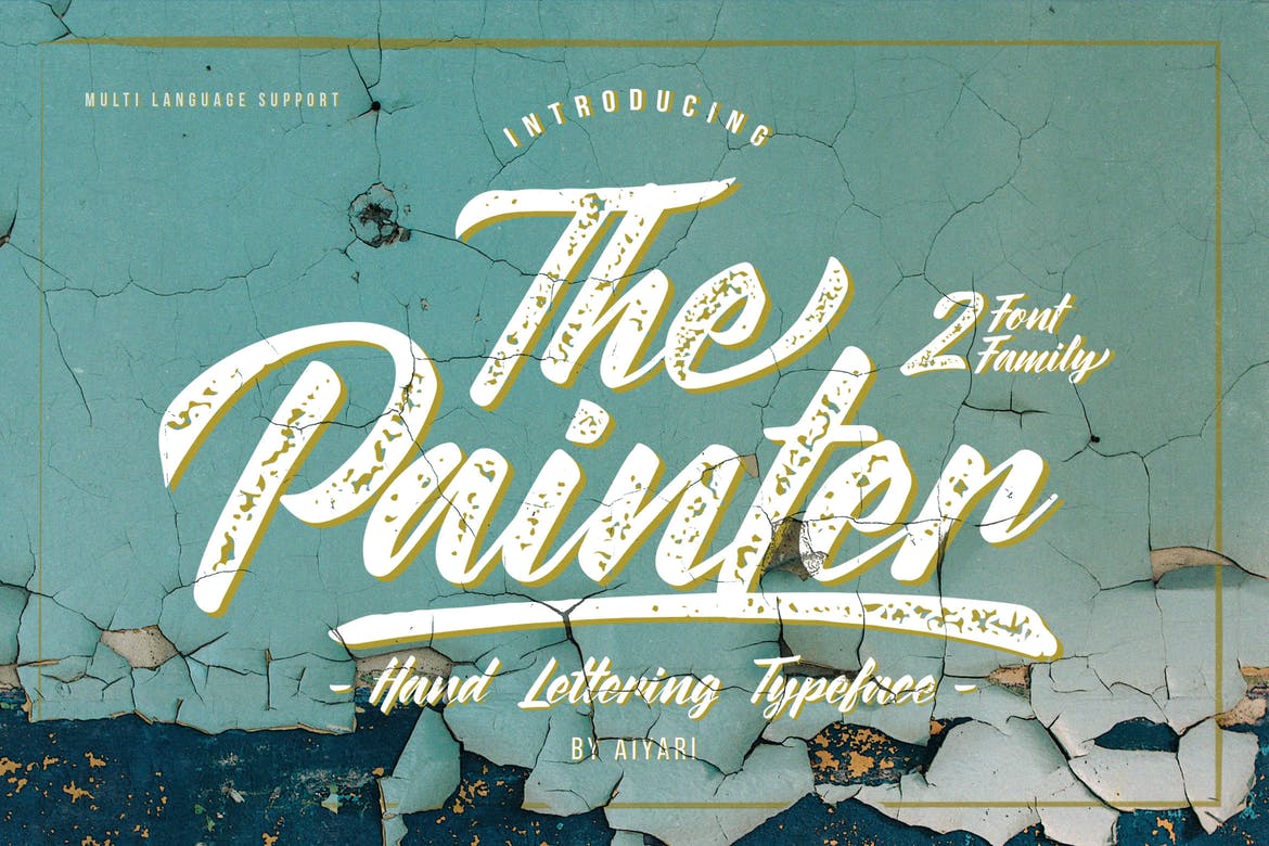 handwritten font the painter