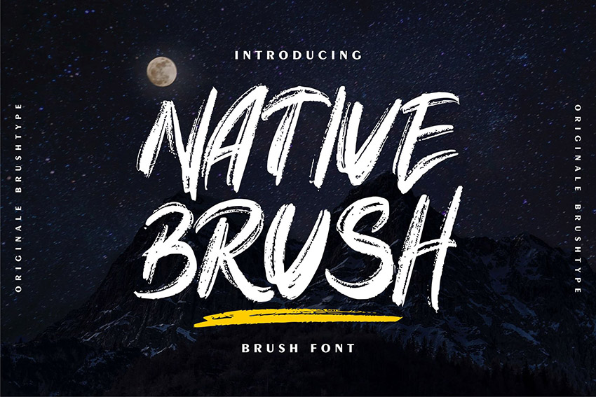 Native Brush Calligraphy Font Download