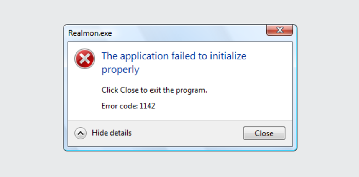 Windows error message that contain nonsense error messages