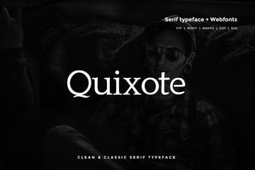 Quixote Typeface Classic serif typeface ttf webfont similar to Garamond