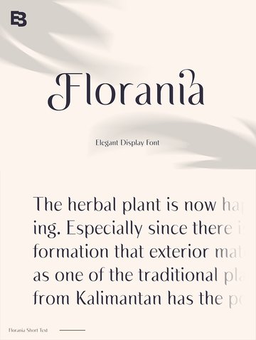 Florania font similar to garamond elegant luxury web display