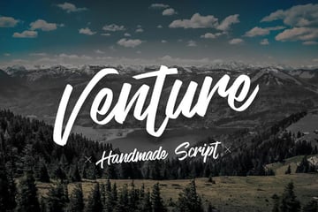 Venture - Handmade Font Script