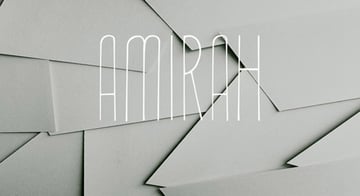 Amirah Display Typeface