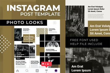Photo Looks | Instagram Photo Grid Template