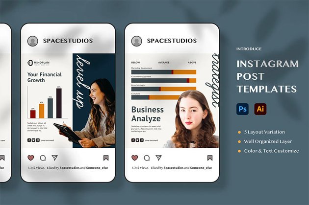 Instagram Post Layout Template