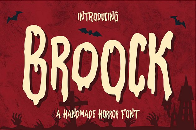 Broock - Handmade Horror Font