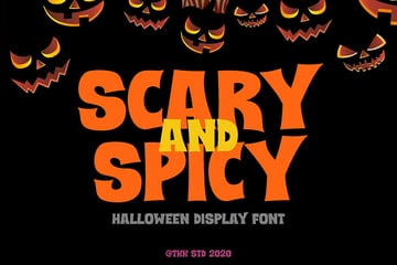 Scary and Spicy - Horror Creepy Font