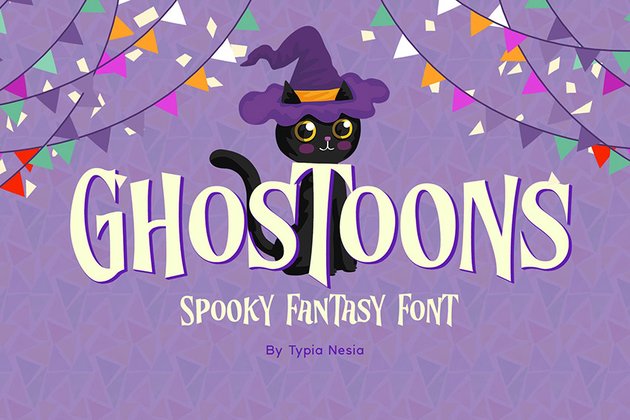 Ghostoons - Spooky Fantasy Font