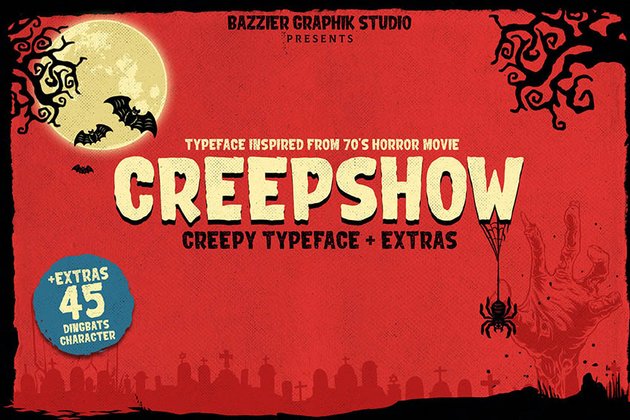 Creepshow- Horror font