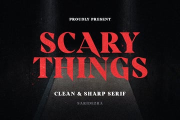 Scary Things - Sharp & Creepy Serif