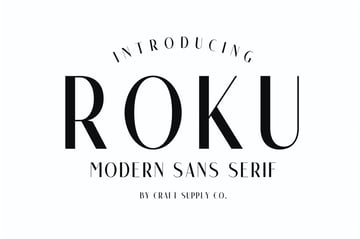 Roku - Modern Sans Serif Fonts