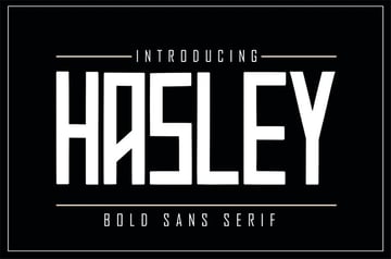 HASLEY Bold Sans Serif Fonts