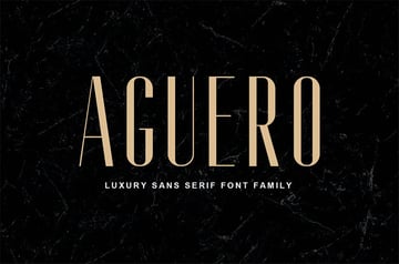 Aguero Sans - Luxury Sans Serif Font