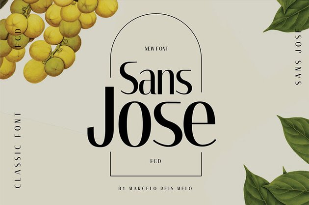 SANS JOSE Sans Serif Font Examples