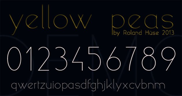 Yellow Peas - Free Sans Serif Font