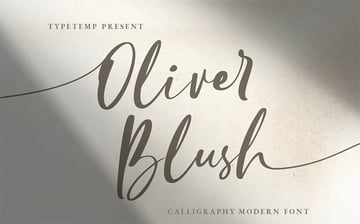 Oliver Blush Wedding Calligraphy Font