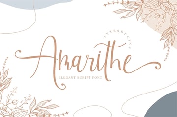 Amarithe - Popular Wedding Invitation Font