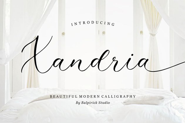 Xandria Popular Wedding Font