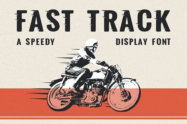 Fast Track - A Speedy Display Font