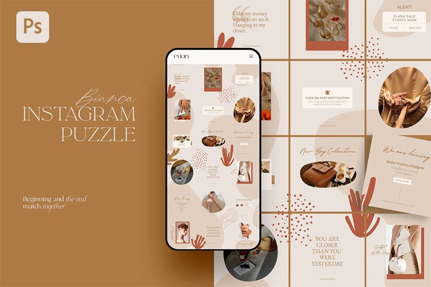 Bianca - Instagram Puzzle Templates