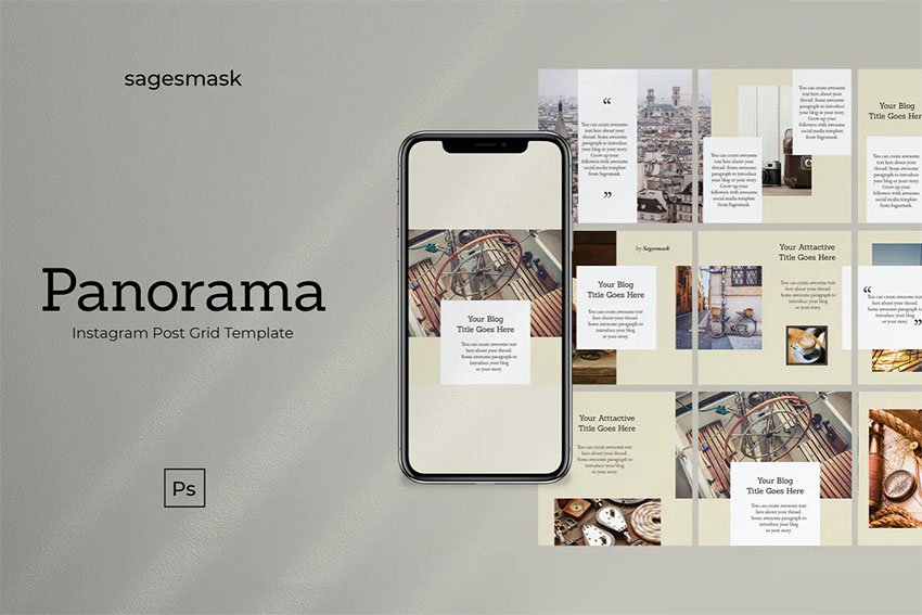 Panorama Instagram Post Layout