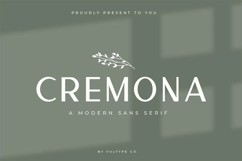 Cremona Popular Sans Serif Font