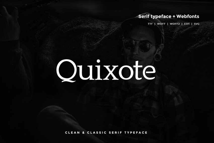 Quixote Typeface Classic serif typeface ttf webfont similar to Garamond