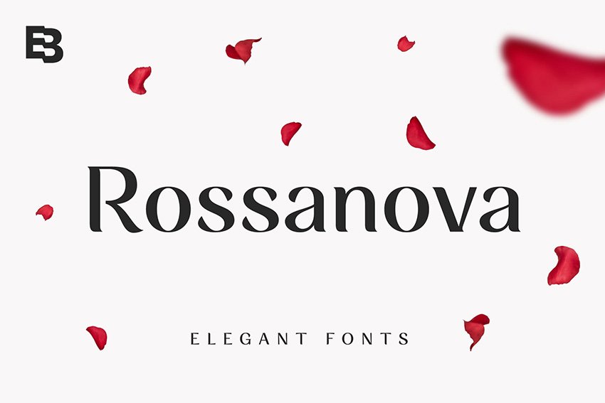 rossanova typeface semi serif font family similar to Garamond feminine 