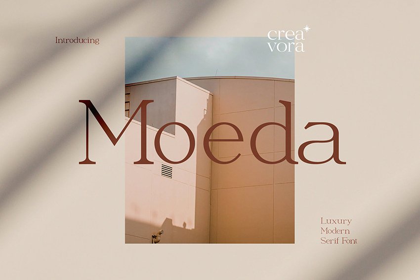 luxury serif font moeda similar to garamond font